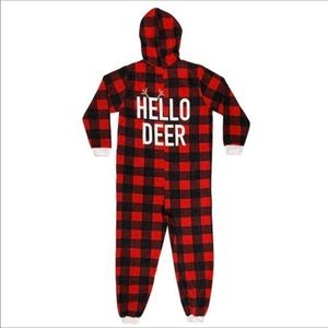 🆕 Buffalo Plaid Mens Pajama Onesie, NIP